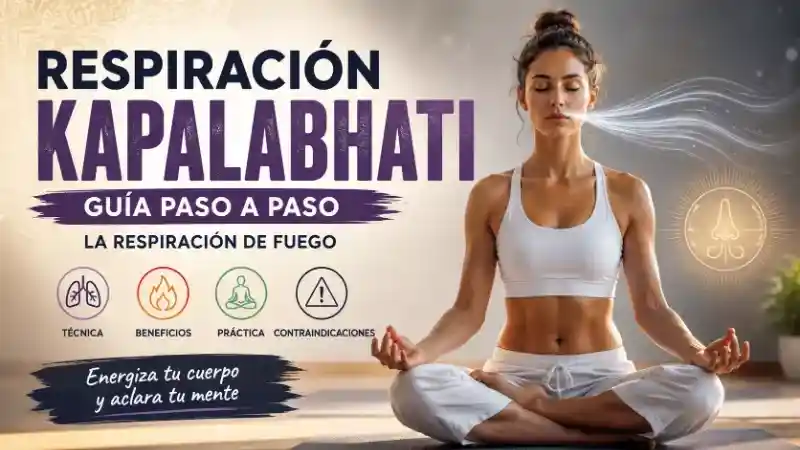 Respiración Kapalabhati: Cómo practicar la respiración de fuego paso a paso
