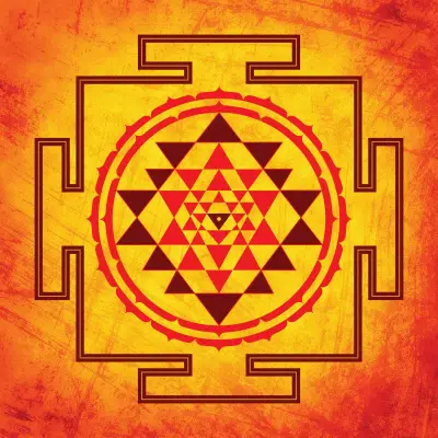 Esquema Sri Yantra de meditación