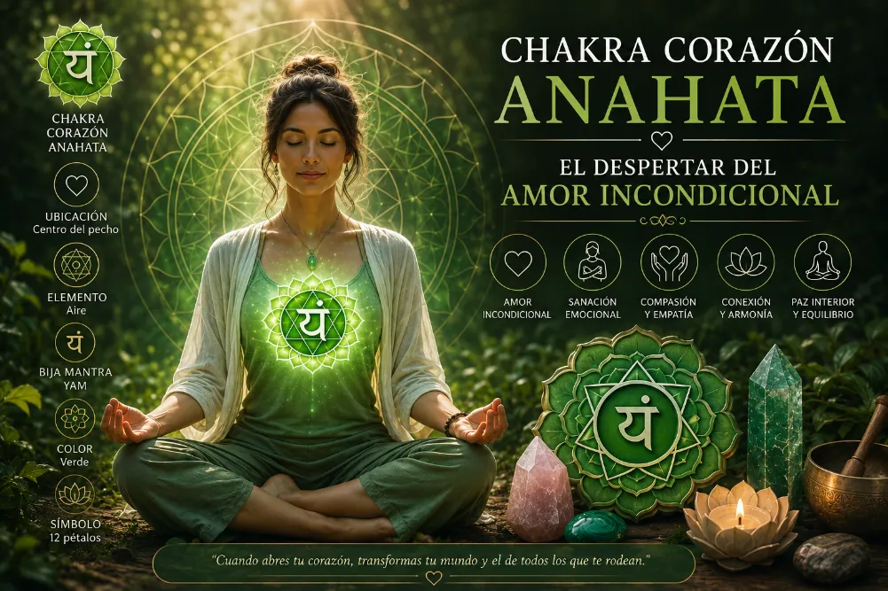 Chakra Corazón (Anahata): El Despertar del Amor Incondicional
