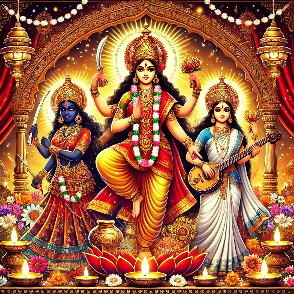 Imagen de portada para Navaratri: Significado, Días de Celebración y Divinidades