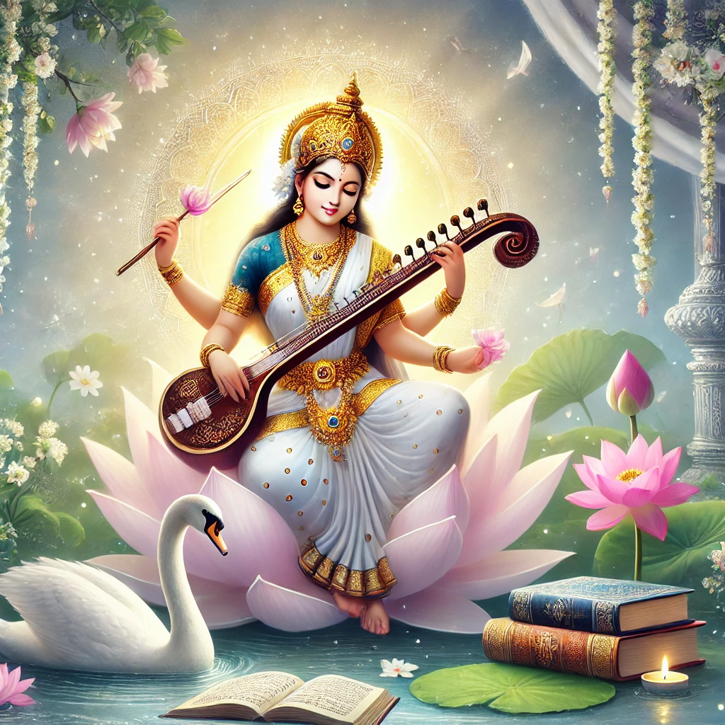 Imagen de portada para Saraswati: La Diosa de la Sabiduría y su Significado Espiritual