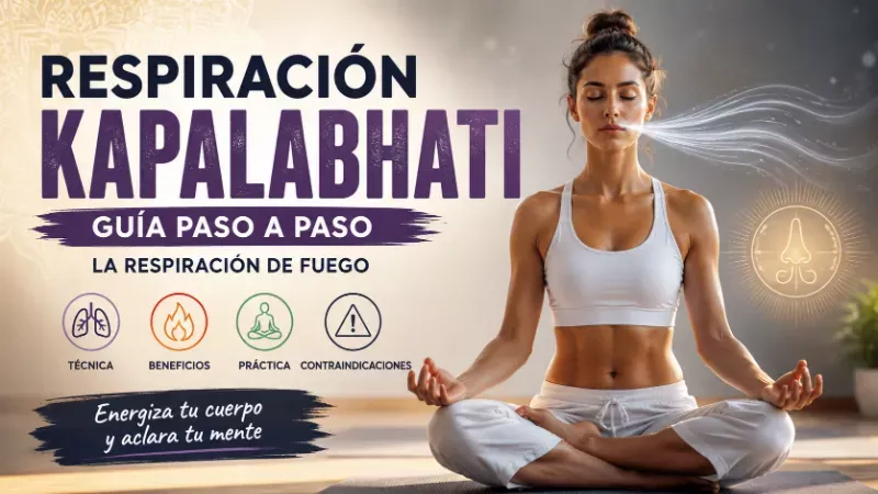 Respiración Kapalabhati: Cómo practicar la respiración de fuego paso a paso