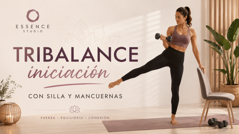 Tribalance iniciación con silla y mancuernas